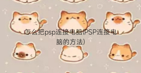 怎么把psp连接电脑(PSP连接电脑的方法)