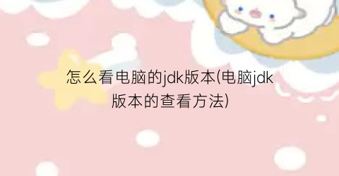 “怎么看电脑的jdk版本(电脑jdk版本的查看方法)