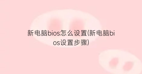 “新电脑bios怎么设置(新电脑bios设置步骤)