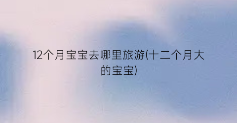 12个月宝宝去哪里旅游(十二个月大的宝宝)