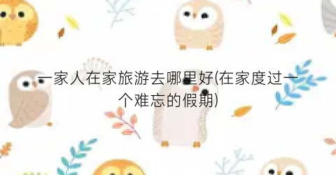 一家人在家旅游去哪里好(在家度过一个难忘的假期)