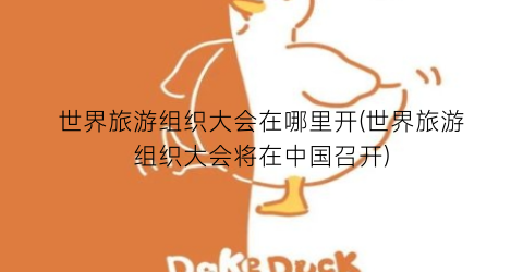 世界旅游组织大会在哪里开(世界旅游组织大会将在中国召开)