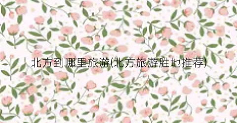 北方到哪里旅游(北方旅游胜地推荐)