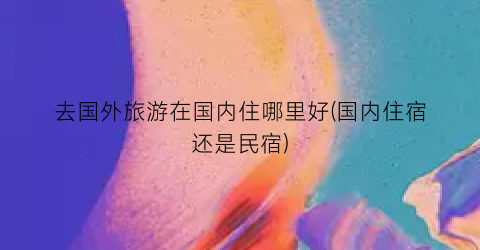 去国外旅游在国内住哪里好(国内住宿还是民宿)