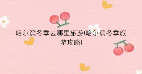 哈尔滨冬季去哪里旅游(哈尔滨冬季旅游攻略)