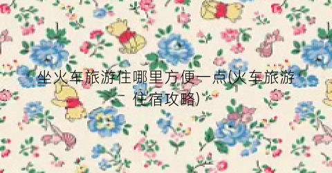 坐火车旅游住哪里方便一点(火车旅游住宿攻略)