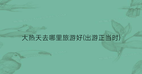 大热天去哪里旅游好(出游正当时)