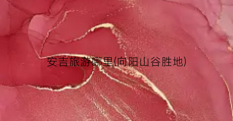 安吉旅游哪里(向阳山谷胜地)