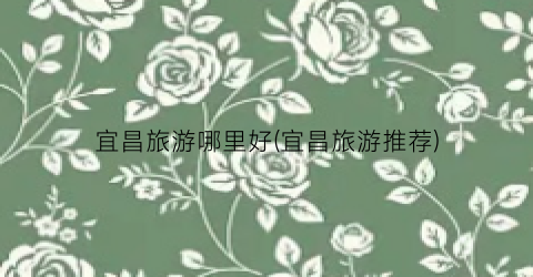 宜昌旅游哪里好(宜昌旅游推荐)