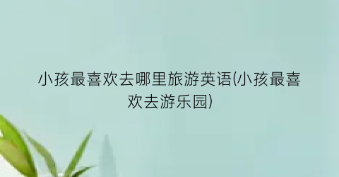 小孩最喜欢去哪里旅游英语(小孩最喜欢去游乐园)