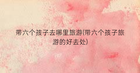 带六个孩子去哪里旅游(带六个孩子旅游的好去处)