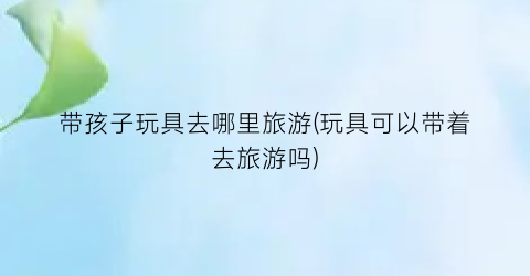 带孩子玩具去哪里旅游(玩具可以带着去旅游吗)