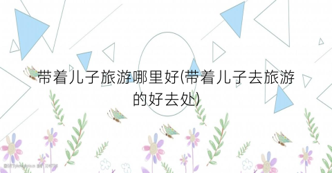 带着儿子旅游哪里好(带着儿子去旅游的好去处)