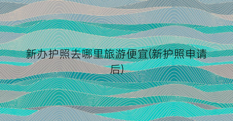 新办护照去哪里旅游便宜(新护照申请后)