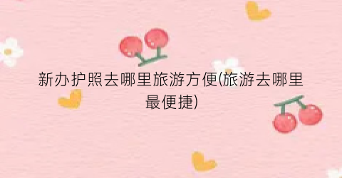 新办护照去哪里旅游方便(旅游去哪里最便捷)