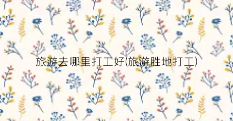 旅游去哪里打工好(旅游胜地打工)