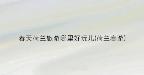 春天荷兰旅游哪里好玩儿(荷兰春游)