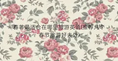 春节最适合在哪里旅游英语(推荐几个春节旅游好去处)