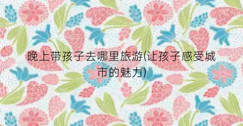 晚上带孩子去哪里旅游(让孩子感受城市的魅力)