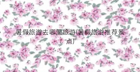 暑假旅游去哪里旅游(暑假旅游推荐景点)