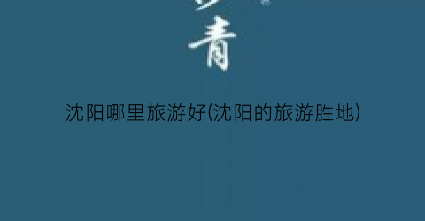 沈阳哪里旅游好(沈阳的旅游胜地)