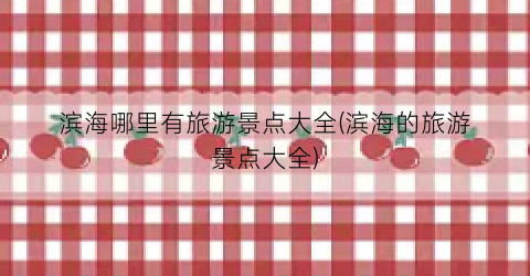 滨海哪里有旅游景点大全(滨海的旅游景点大全)
