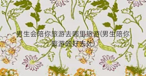 男生会陪你旅游去哪里旅游(男生陪你旅游的好去处)
