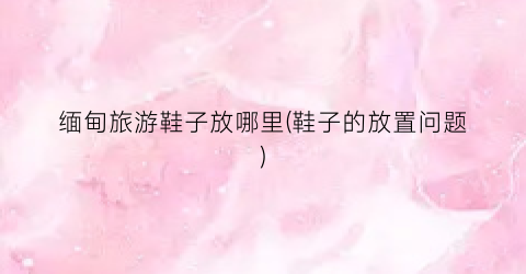 缅甸旅游鞋子放哪里(鞋子的放置问题)