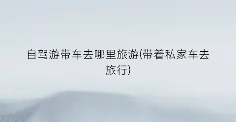 自驾游带车去哪里旅游(带着私家车去旅行)