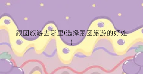 跟团旅游去哪里(选择跟团旅游的好处)