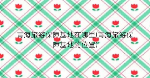青海旅游保障基地在哪里(青海旅游保障基地的位置)