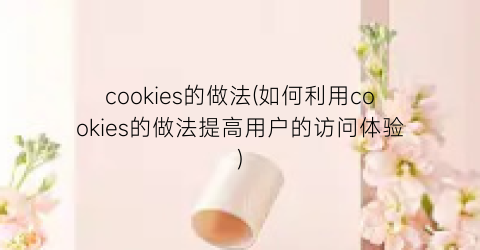 “cookies的做法(如何利用cookies的做法提高用户的访问体验)