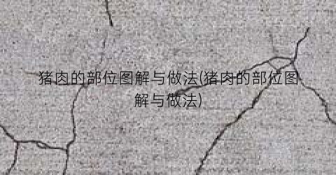 猪肉的部位图解与做法(猪肉的部位图解与做法)