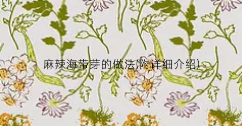 麻辣海带芽的做法(附详细介绍)