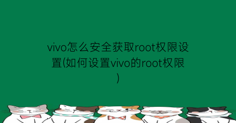 “vivo怎么安全获取root权限设置(如何设置vivo的root权限)