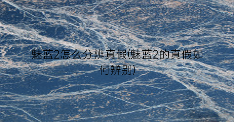 “魅蓝2怎么分辨真假(魅蓝2的真假如何辨别)