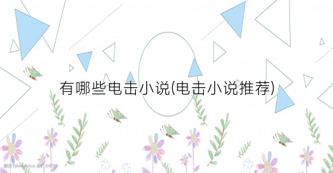 有哪些电击小说(电击小说推荐)