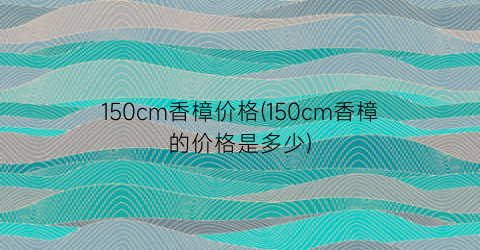 150cm香樟价格(150cm香樟的价格是多少)