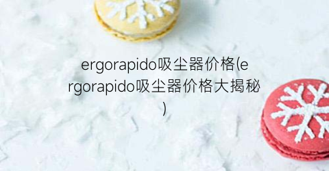 ergorapido吸尘器价格(ergorapido吸尘器价格大揭秘)