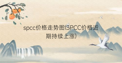 spcc价格走势图(SPCC价格近期持续上涨)