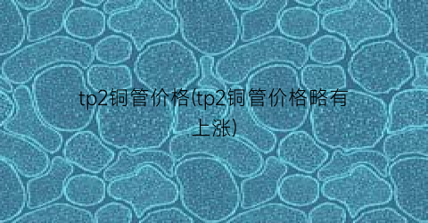 “tp2铜管价格(tp2铜管价格略有上涨)