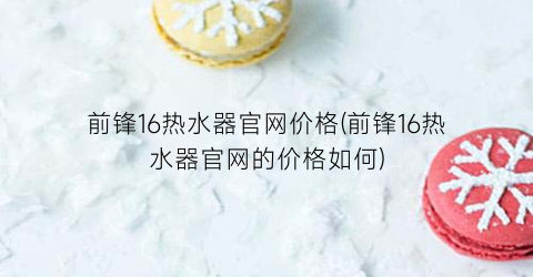 前锋16热水器官网价格(前锋16热水器官网的价格如何)
