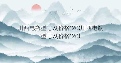 川西电瓶型号及价格120(川西电瓶型号及价格120)