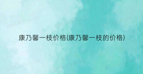 康乃馨一枝价格(康乃馨一枝的价格)