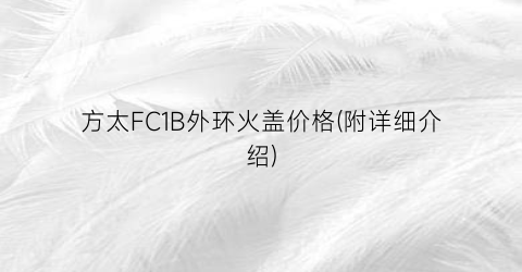 方太FC1B外环火盖价格(附详细介绍)