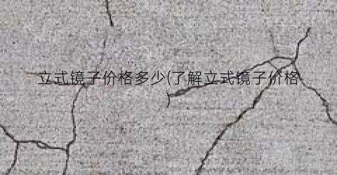 立式镜子价格多少(了解立式镜子价格)