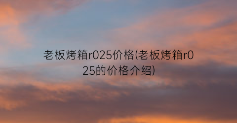 老板烤箱r025价格(老板烤箱r025的价格介绍)