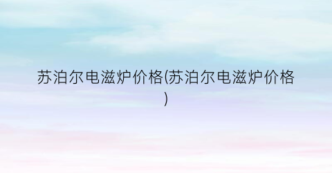 苏泊尔电滋炉价格(苏泊尔电滋炉价格)