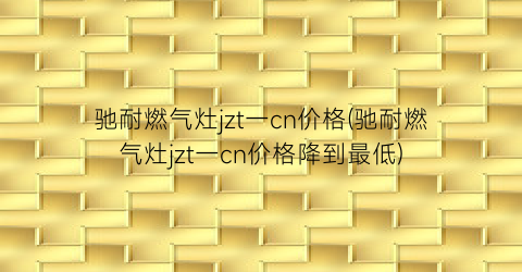 驰耐燃气灶jzt一cn价格(驰耐燃气灶jzt一cn价格降到最低)