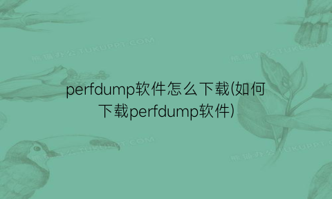 “perfdump软件怎么下载(如何下载perfdump软件)